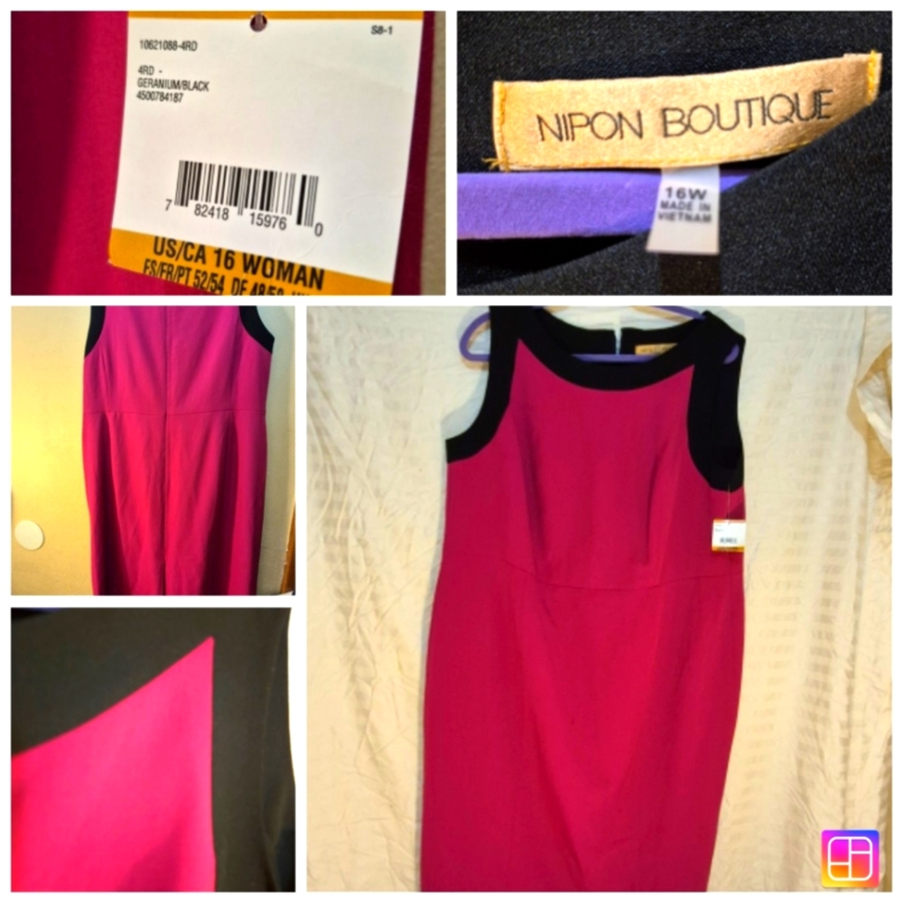 Nipon Boutique Pink Dress NWT 16W